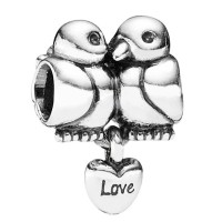 BE-373 Berloque Os Apaixonados em Prata BE-373 Berloque Os Apaixonados em Prata